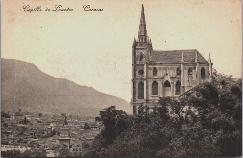 Venezuela Capilla de Nuestra Señora de Lourdes Caracas Vintage Postcard C135