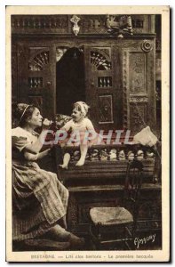 Postcard Ancient Britain beds clas Breton The first Becquee