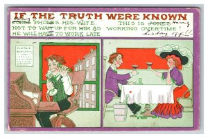 If the Truth Were Known Jones Is Working Overtime Comic DB Postcard P21