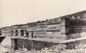 Bowler Hat Visitor At Mitler Oax Mexico Mexican Real Photo Postcard