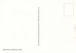 Advertisement - (Repro) Baker Electric Vehicles