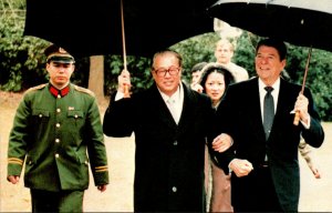 President Ronald Reagan and Chinese Premier Zhoa Ziyang