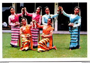 Thailand Young Girls Of North Thailand Dancing In Thai Classical Dance