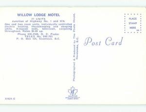 Unused Pre-1980 WILLOW LODGE MOTEL in Sicamous British Columbia Canada u4167