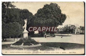 Old Postcard Saint Germain en Laye L & # 39Esplanade L & # 39amour and the St...