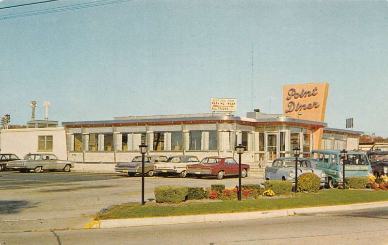 Somers Point New Jersey The Point Diner, Inc. Color Photochrome Vintage PC U2121