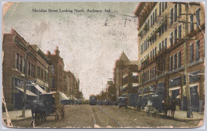 Anderson, Ind., Meridian Street looking North - 1911
