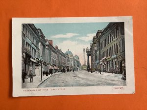 Grey Street Newcastle On Tyne unused Vintage  Postcard R39635 