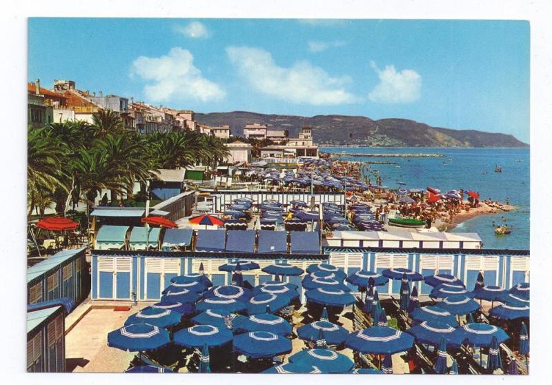 Loano Italy Sea Shore Beach Riviera delle Palme Postcard