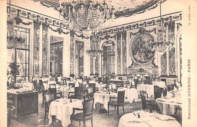 Restaurant Meurice Paris Greece, Grece Unused 