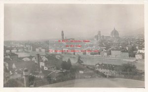 Italy, Florence, RPPC, Panorama City View, Photo