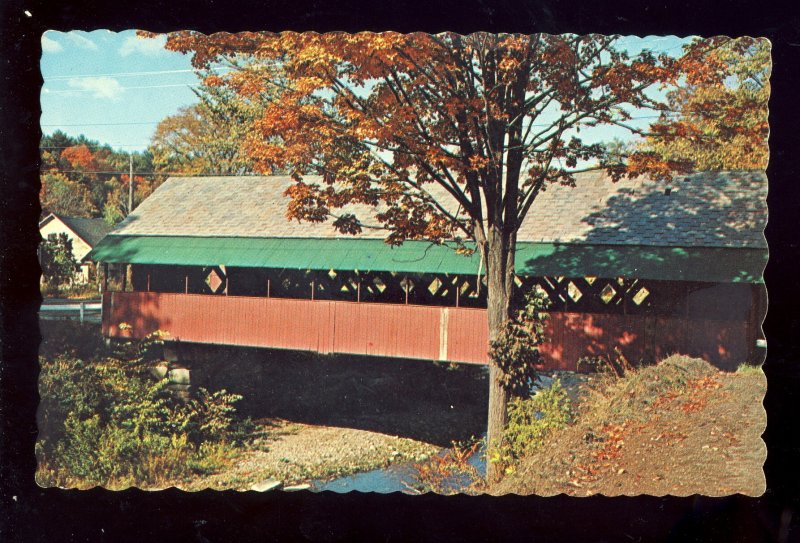 Brattleboro, Vermont/VT Postcard, The Creamery Covered Bridge