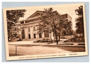 Vintage 1920's Postcard Pease Auditorium Michigan State Normal College Ypsilanti