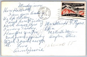 K46/ Ormond Beach Florida RPPC Postcard c1940s Cline Ormond Hotel 155