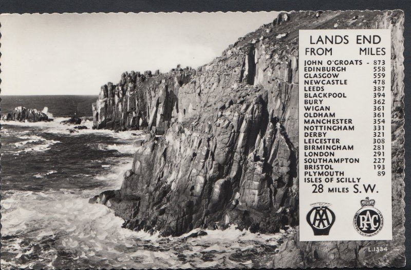 Cornwall Postcard - Land's End From Miles  DC714