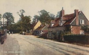 Ramsey Harwich Dovercourt The Forge Bicycle Cyclist Essex Old Antique Postcard