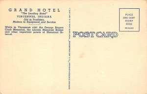 Grand Hotel Vincennes, Indiana IN