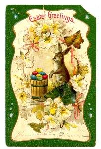 Greeting - Easter       (tear, corner missing)