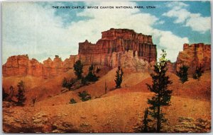 Salt Lake City, Utah UT, Bryce Canyon National Park, The Fairy Castle, Postcard