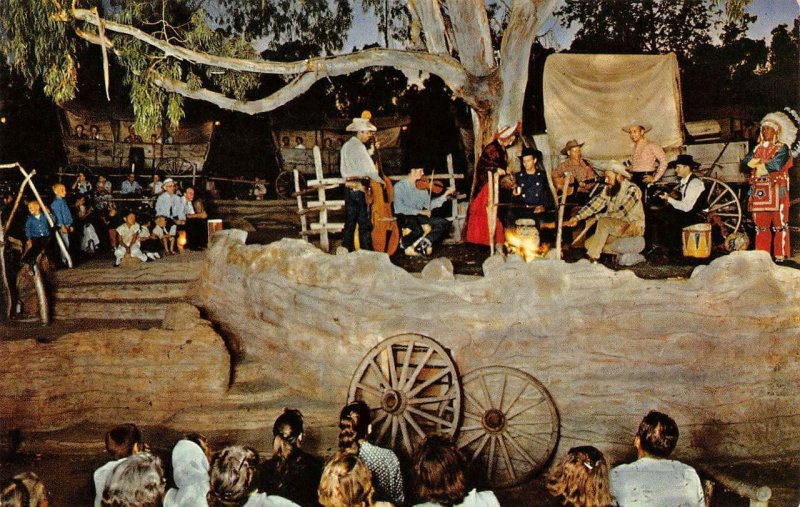 WAGON MASTERS Ghost Town KNOTT'S BERRY FARM Cowboys c1950s Vintage Postcard