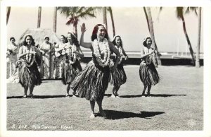 Postcard RPPC 1940s Beautiful native Hula Dancers Kodak #S-643 HI24-2367