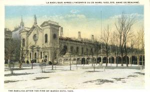 Basilica after the Fire of 1922 - Ste Anne de Beaupre, Quebec, Canada - WB