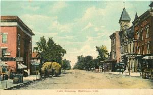 C-1910 North Broadway Middletown Ohio Postcard 4452