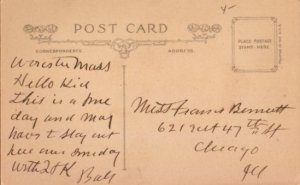 sore bottom postcard: I Was Invited Out