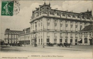 CPA BORDEAUX - Gare du Midi et Hotel Terminus (140164)