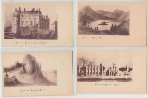 SCOTLAND ECOSSE CASTLES UK 35 Vintage postcards Mostly pre-1920 (L2796)