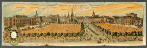 Gruss aus Leipzig Panorama des Augustusplatzes Fold-Out Panaramic 14.5 x 4.25 PC