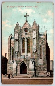 1908 Saint Mary's Cathedral Memphis Tennessee TN Posted Posted Postcard