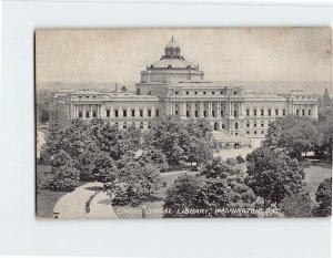 Postcard Congressional Library, Washington, District of Columbia