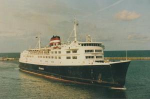 DSB Danmark Ferry Ship Postcard