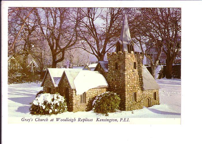 Gray's Church Woodleigh, Kensington Replica Winter Snow, Prince Edward Island,