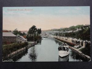 Norfolk NORWICH Riverside Road - Old Postcard by Valentines 34262