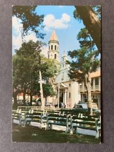 Old Cathedral Augustine FL Chrome Postcard H1208083556