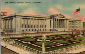 War Memorial Building Nashville TN Postcard PC381