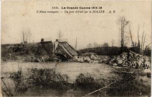 CPA MILITAIRE L'Alsace reconquise-Un pont détruit sur la Doller (316405)