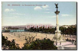 Postcard Ancient Monument Des Girondins Bordeaux