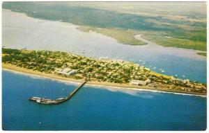 Costa Rica Puntarenas Aerial View 1950s-1960s Postcard #2