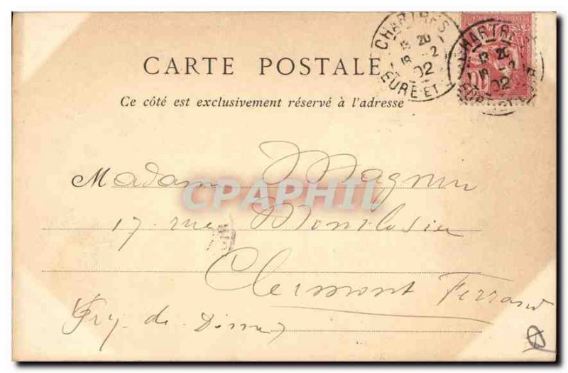 Old Postcard Chartres Queen's Staircase Berthe