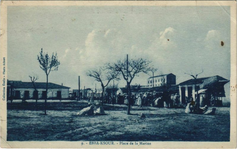 CPA AK TUNISIE Ebba-Ksour - Place de la Marine (133129)