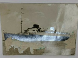 Turbinen-Schnelldampfer Europa RPPC Real Photo North German Lloyd Steam Ship A21 