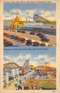 Paragon Park and Street, from Roof of Nantasket Hotel Nantasket Beach, MA, US...