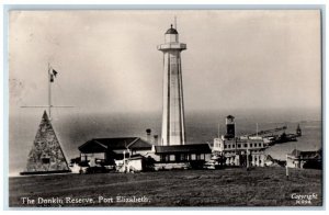 1942 Donkin Lighthouse Pyramid Port Elizabeth South Africa RPPC Photo Postcard 