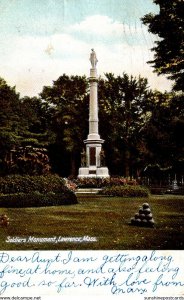 Massachusetts Lawrence Soldiers Monument 1911