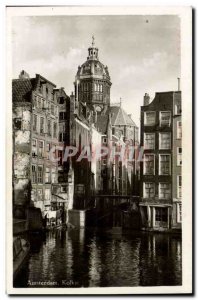 Old Postcard Netherlands Amsterdam Kolkje