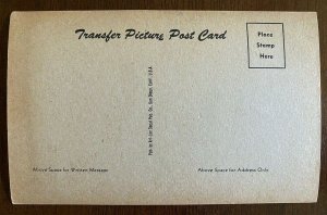 Decalcomania Transfer Picture Postcard Pueblo Indian~133809