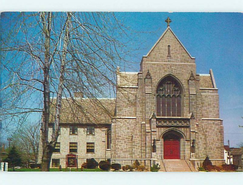 Unused 1950's CHURCH SCENE Lorain Ohio OH p3350